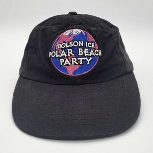 Molson Ice Polar Beach Party Hat‎ Cap Adjustable Strapback Resolute Bay Canada